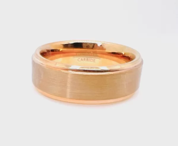 Tungsten Men's Band Gold Exterior